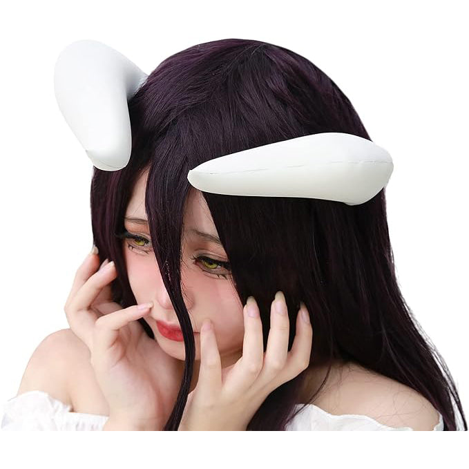 White Cosplay Horns with Clips for Bowsette Cosplay Costume Halloween Accessory