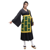 Kenjaku Women JJK Cosplay Costume Full Set with Cassock Geto Suguru Kasaya Robe Dress Kimono Anime Outfits Suit