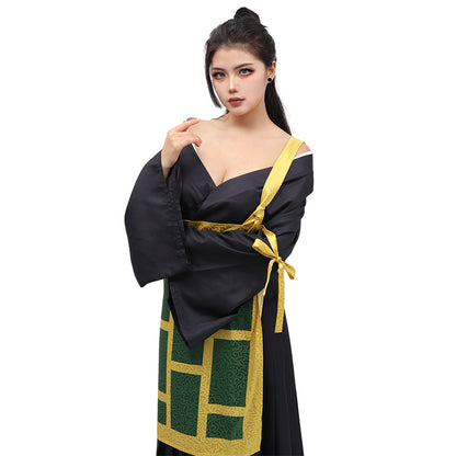 Kenjaku Women JJK Cosplay Costume Full Set with Cassock Geto Suguru Kasaya Robe Dress Kimono Anime Outfits Suit
