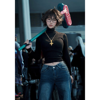 Shizuku Cosplay Necklace Set with Glasses and Stickers for Halloween