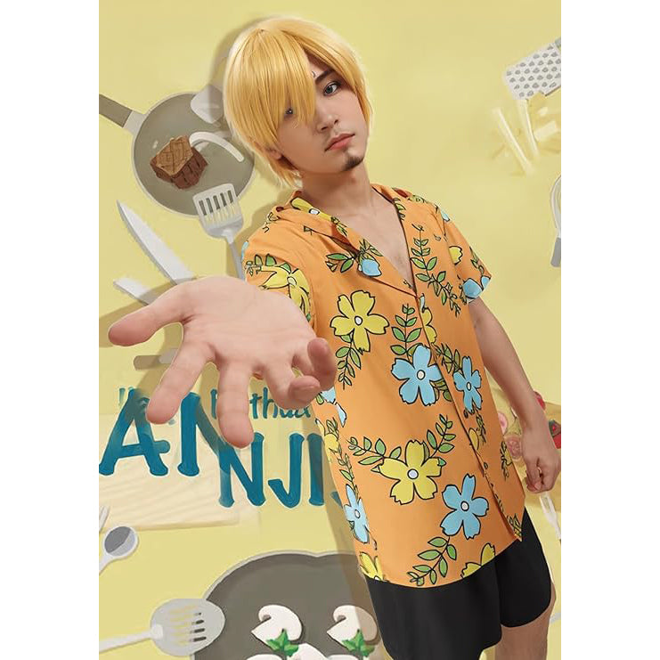 Sanji Cosplay Costume Hoodie Shirt for Men