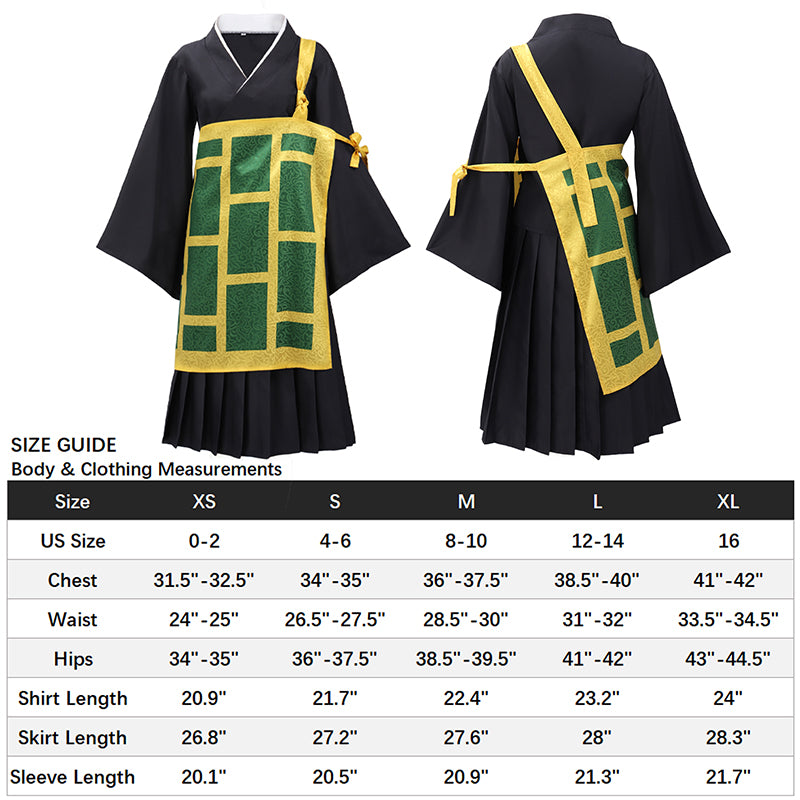Kenjaku Women JJK Cosplay Costume Full Set with Cassock Geto Suguru Kasaya Robe Dress Kimono Anime Outfits Suit