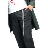 Cosplay Costume Jacket Shirt with Silver Chain 