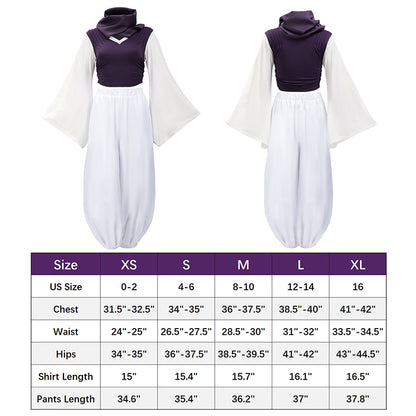Choso Cosplay Women JJK Costume Kimono Outfit Pants with Scarf