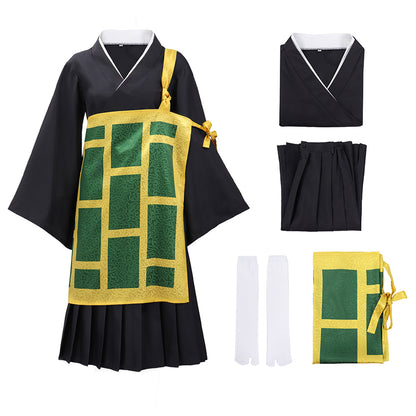 Kenjaku Women JJK Cosplay Costume Full Set with Cassock Geto Suguru Kasaya Robe Dress Kimono Anime Outfits Suit