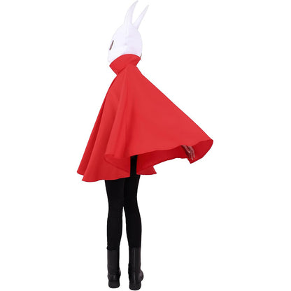 Adult Child Adventure Game Mask Hood Cape Gothic Red Cloak Cosplay Costume Props For Halloween Party