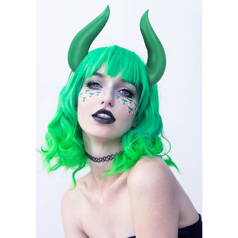 Albedo Demon Devil Horns Cosplay Clip Headwear Accessories for Halloween Party