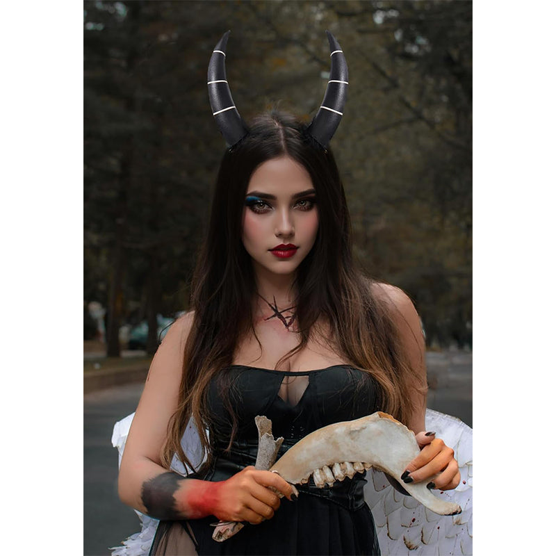 Anime Cosplay Horns with Clips Devil Headband Costume Accessories for Halloween Party