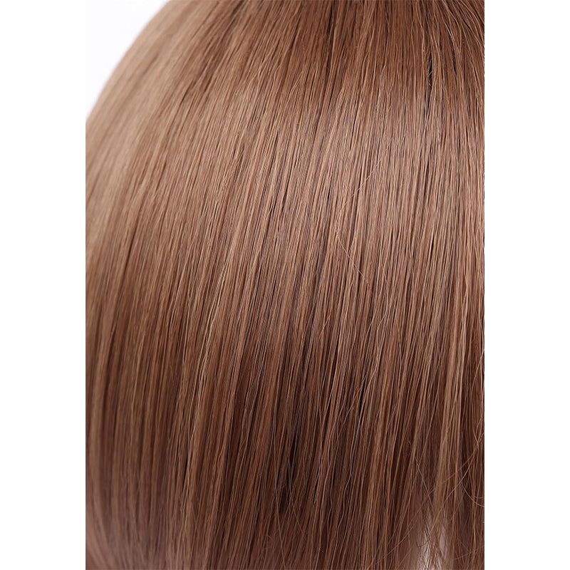 Anime Cosplay Short Brown Wig with Bang for Halloween Party
