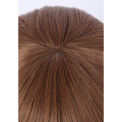 Anime Cosplay Short Brown Wig with Bang for Halloween Party