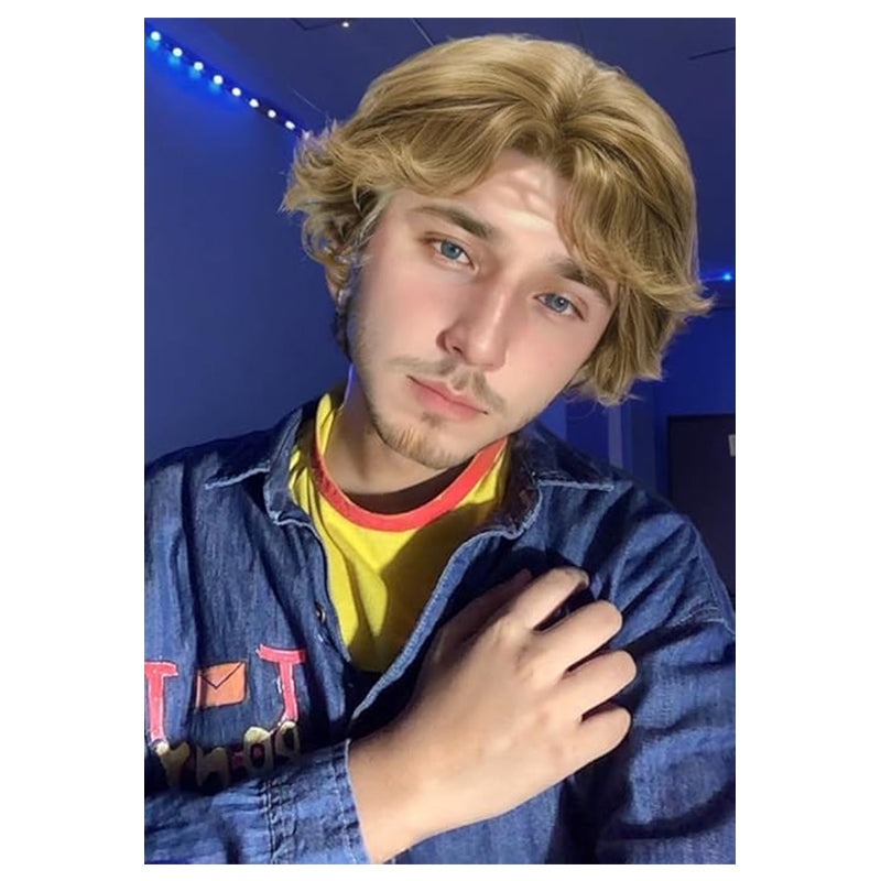 Anime Horror Game Curly Anyaa Jimmy Daisuke Cosplay Wig Costume Hair Props For Halloween Party