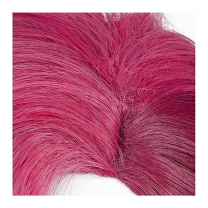 Anime Short Red Wig with Bangs Women Cosplay Hair For Halloween Party