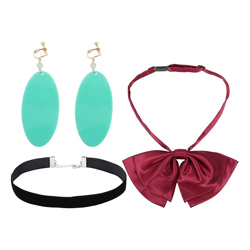 Ayase Cosplay Earring with Choker Bow Tie Costume Accessories For Halloween