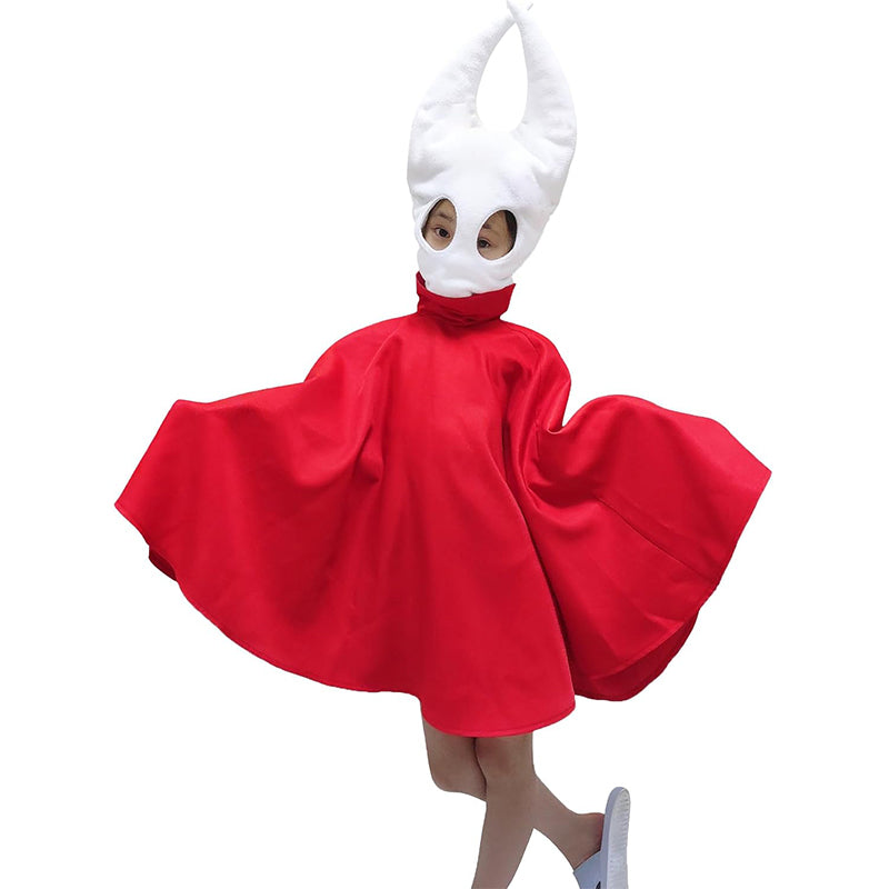 Adult Child Adventure Game Mask Hood Cape Gothic Red Cloak Cosplay Costume Props For Halloween Party
