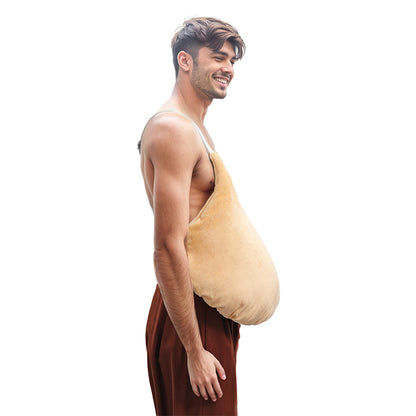 Fake Belly Padding Costume Accessory Adjustable Fat Suit Prop For Halloween Party