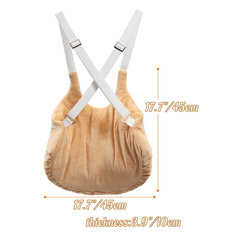 Fake Belly Padding Costume Accessory Adjustable Fat Suit Prop For Halloween Party
