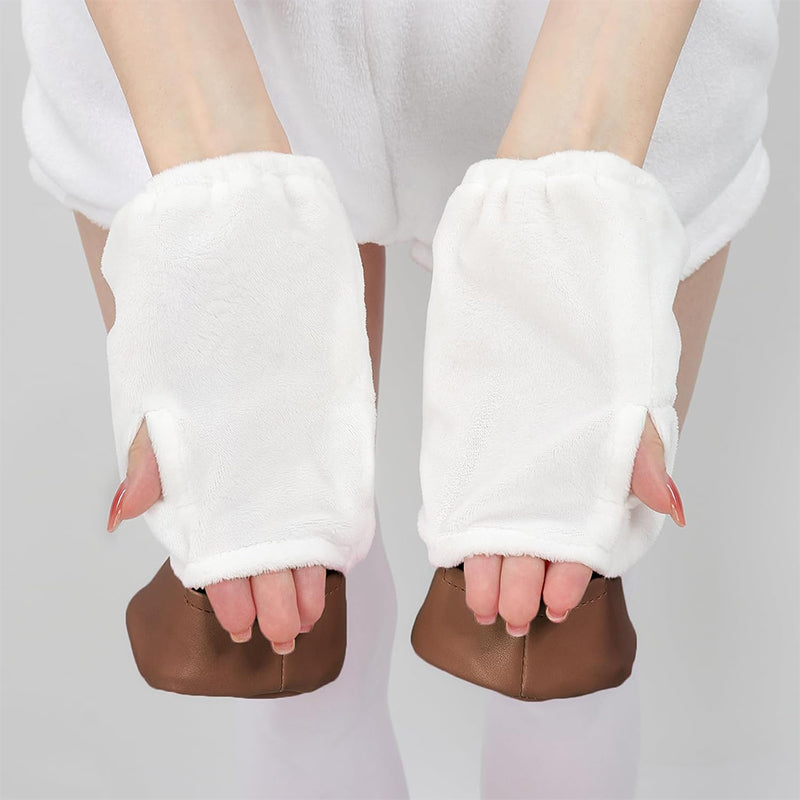 Horse Hoof Hand Shoes Set Animal Hooves Gloves Shoe Covers With Elastic Straps Costume Accessories