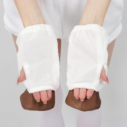 Horse Hoof Hand Shoes Set Animal Hooves Gloves Shoe Covers With Elastic Straps Costume Accessories