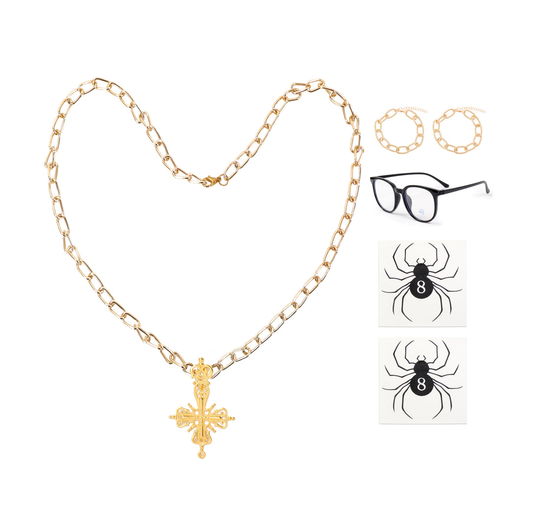 Shizuku Cosplay Necklace Set with Glasses and Stickers for Halloween