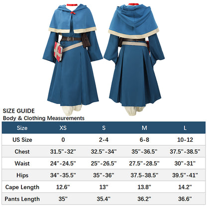 Marcille Women Cosplay Costume Full Set Outfit for Halloween Party