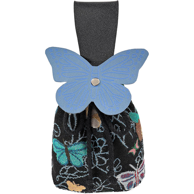 Medeival Renaissance Belt Pouch Butterfly Drawstring Waist Bag Coin Purse Dice Bag LARP Ren Faire Costume Accessories