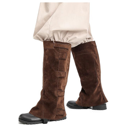 Medieval Boots Covers Renaissance Gaiters With Tape Halloween Pirate Leg Covers Costume Accessories