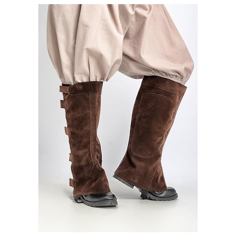 Medieval Boots Covers Renaissance Gaiters With Tape Halloween Pirate Leg Covers Costume Accessories