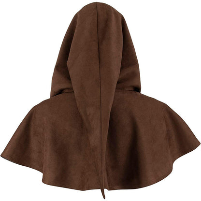 Medieval Cowl Hat Sturdy Faux Suede Pagan Cosplay Costume Accessories for Halloween Party