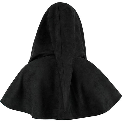 Medieval Cowl Hat Sturdy Faux Suede Pagan Cosplay Costume Accessories for Halloween Party