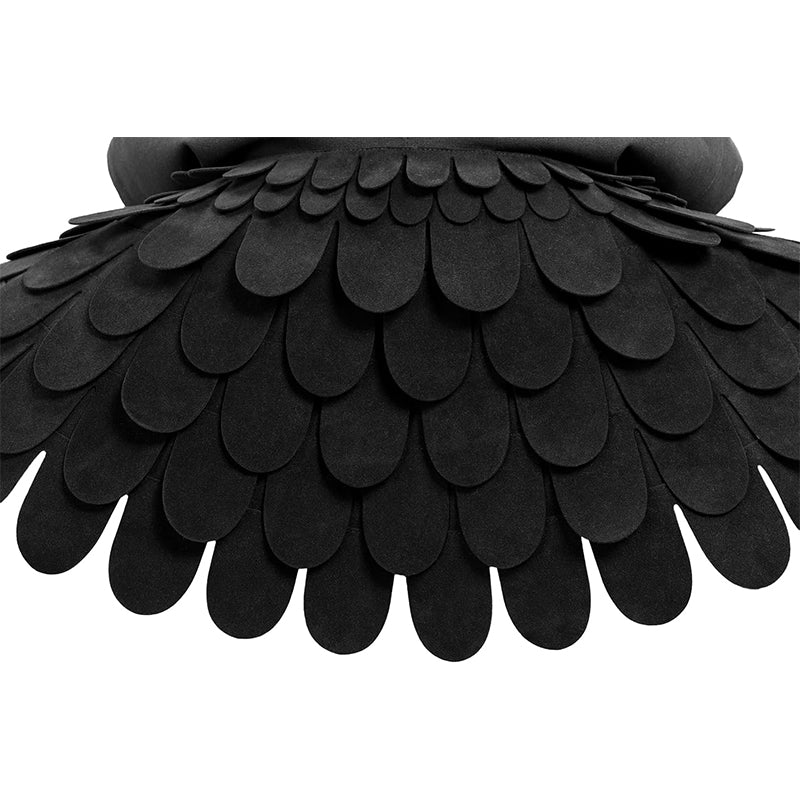 Medieval Cowl Scaly Hat Renaissance Cape Hooded Gothic Pagan Scale Neck Armor Costume Accessories