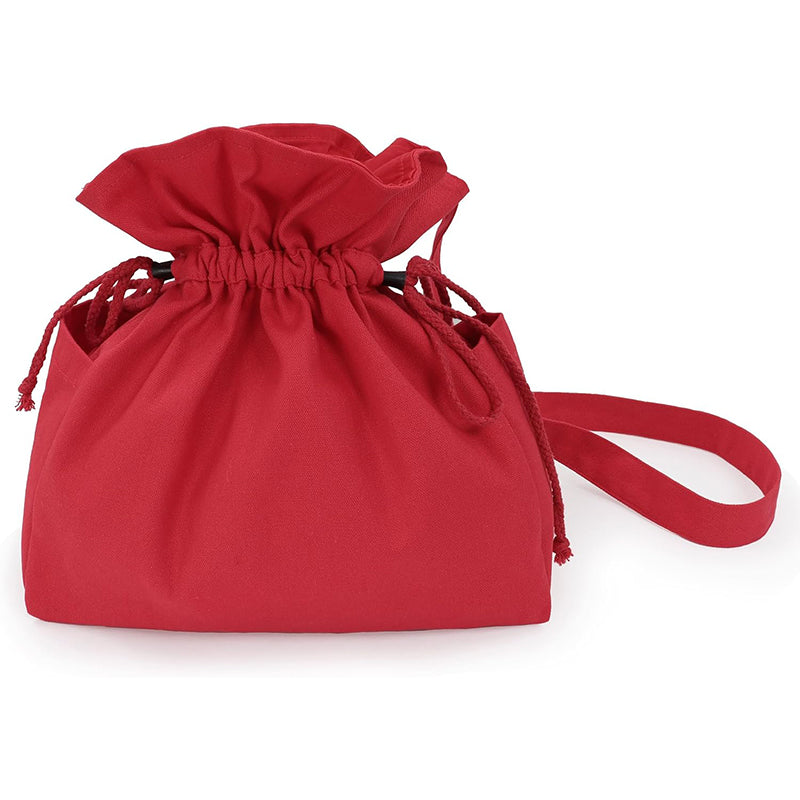 Medieval Drawstring Bag Canvas Shoulder Bag With Side Pockets Renaissance Ren Faire LARP Shoulder Bag Cosplay Costume Accessories