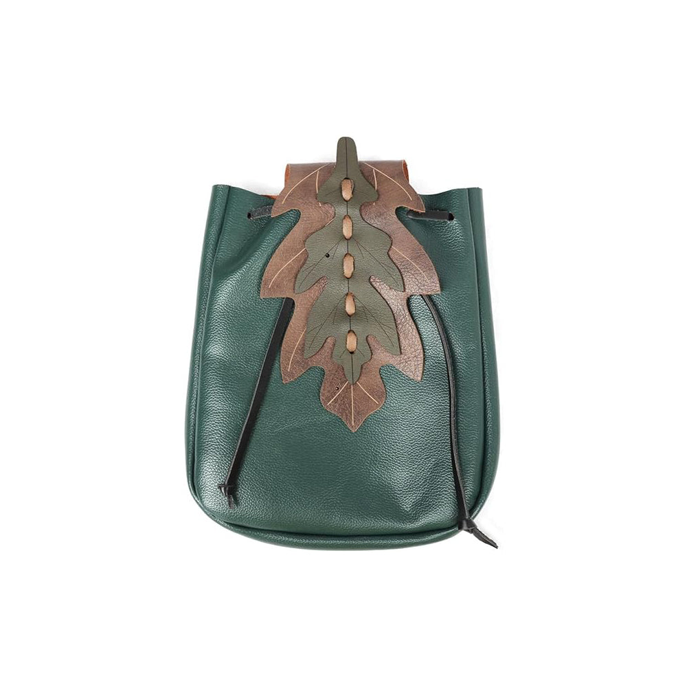 Medieval Drawstring PU Leather Belt Pouch Renaissance Vintage Waist Bag Coin Purse for LARP Pirate Gothic Accessories