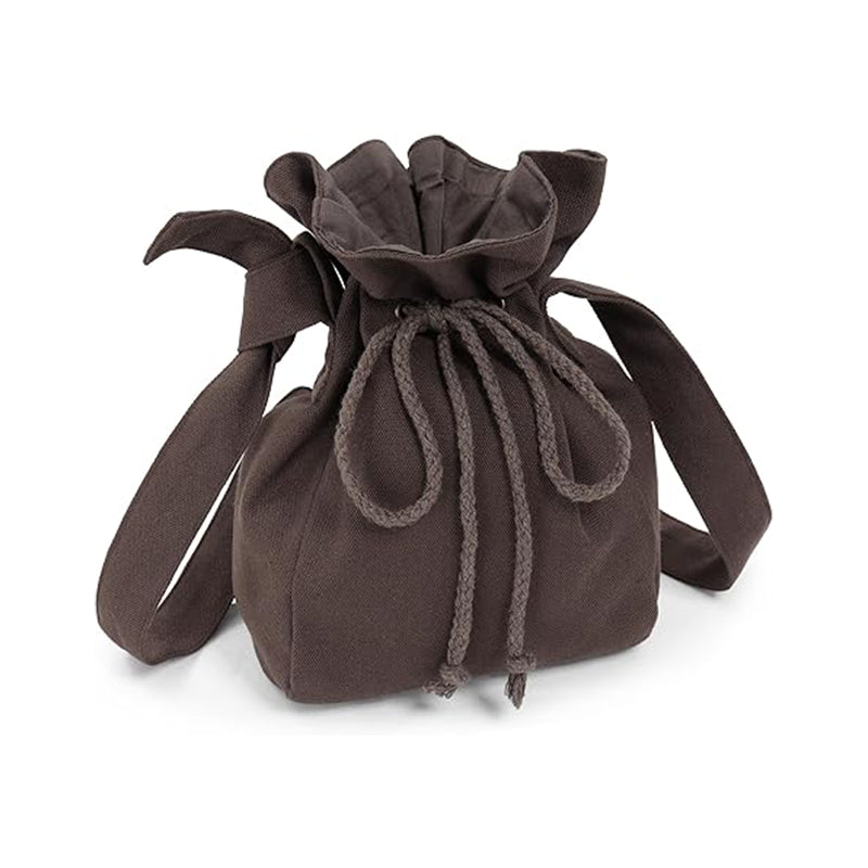 Medieval Drawstring Shoulder Bag Renaissance Canvas Dice Bag Coin Purse Ren Faire Costume Accessories