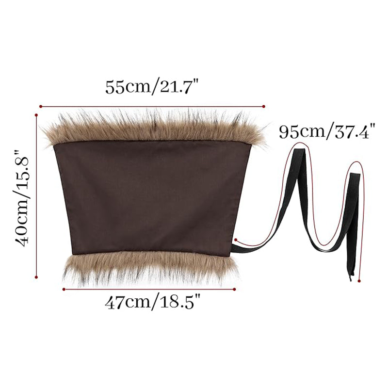 Medieval Faux Fur Leg Wraps Eskimo Cosplay Boots Covers LARP Renaissance Leg Covers Costume Accessories