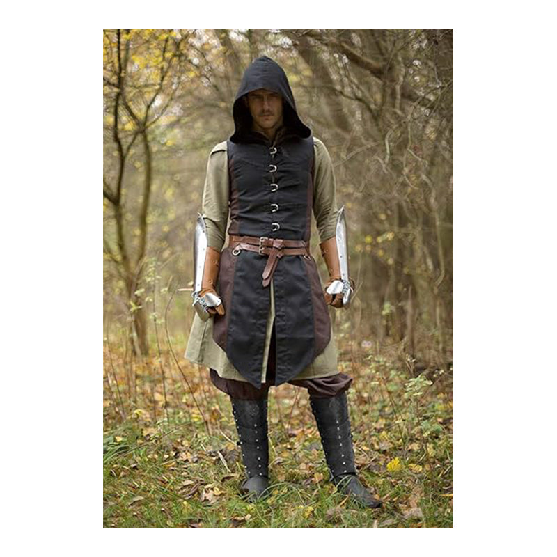 Medieval Faux Leather Leg Armor Boot Covers Vintage Renaissance Knight Gaiters Mercenary Leg Guards Cosplay Costume Accessories