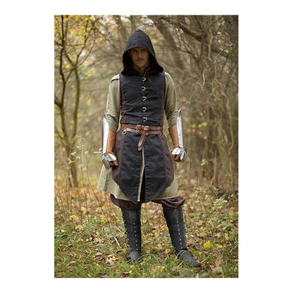 Medieval Faux Leather Leg Armor Boot Covers Vintage Renaissance Knight Gaiters Mercenary Leg Guards Cosplay Costume Accessories