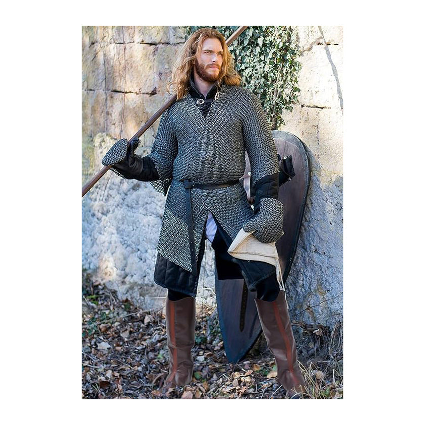 Medieval Men Pirate Boot Covers PU Leather Leg Armor Guard Ranaissance Leg Covers Costume Accessories