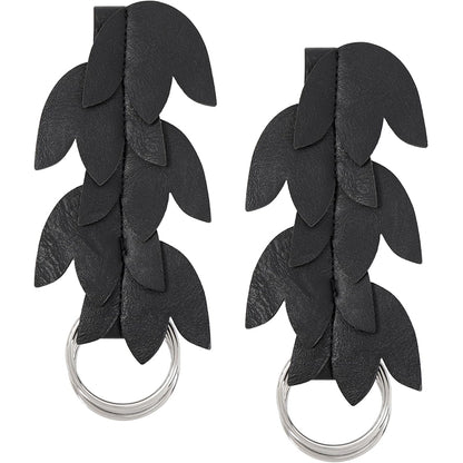 Medieval Ren Faire Cosplay Dress Leaf Waistband Renaissance Skirt Hikes Faux Leather Leaf Shape Cosplay Costume Accessories