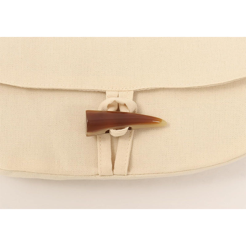 Medieval Renaissance Belt Pouch Waist Canvas Bag With Horn Buckle LARP Ren Fairy Costume Accessories