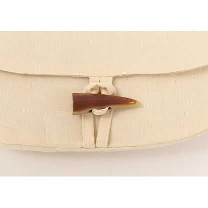 Medieval Renaissance Belt Pouch Waist Canvas Bag With Horn Buckle LARP Ren Fairy Costume Accessories