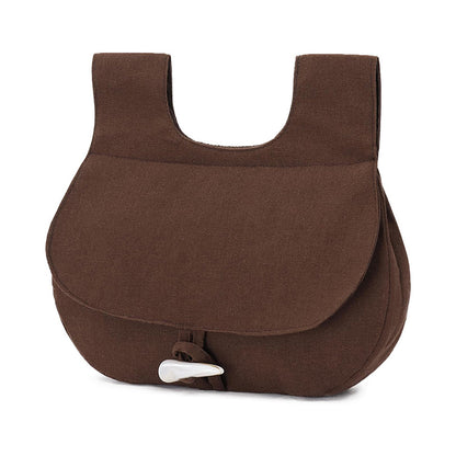 Medieval Renaissance Belt Pouch Waist Canvas Bag With Horn Buckle LARP Ren Fairy Costume Accessories
