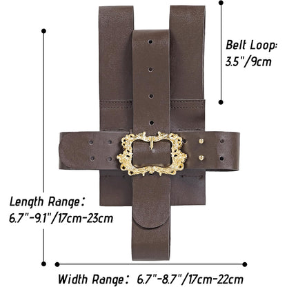 Medieval Renaissance Book Holder Strap Cover Reading Carrier Holder Adjustable Belt Book Holder LARP Cosplay Costume Accessories