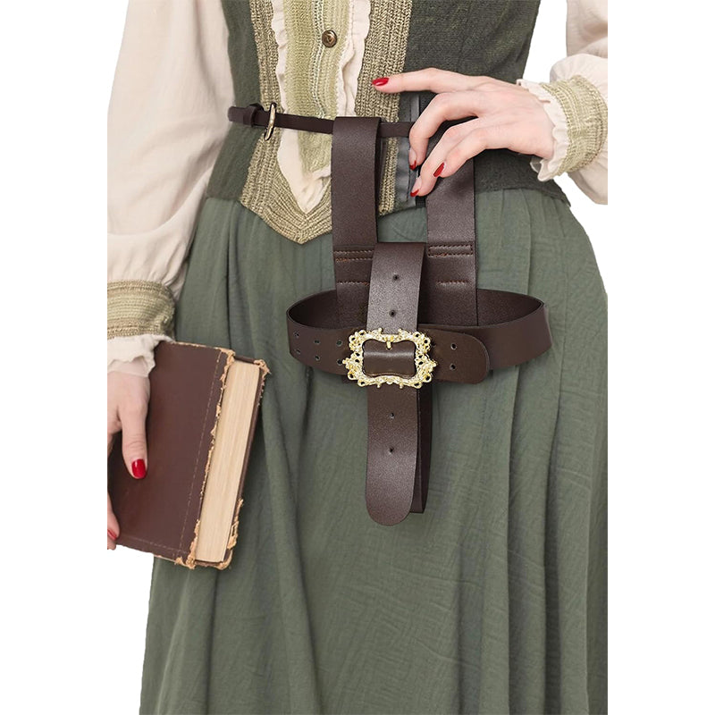 Medieval Renaissance Book Holder Strap Cover Reading Carrier Holder Adjustable Belt Book Holder LARP Cosplay Costume Accessories