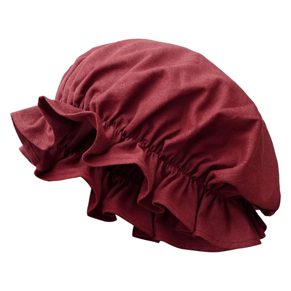 Medieval Renaissance Hat Women Victorian Bonnet for Colonial Pioneer Cosplay Ren Faire Accessories Headwear