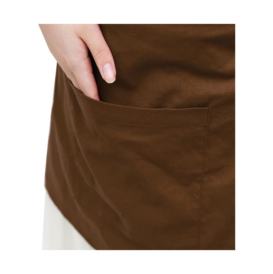 Medieval Renaissance Linen Apron With Pocket Vintage Half Waist Waiter Cosplay Aprons Costume Accessories