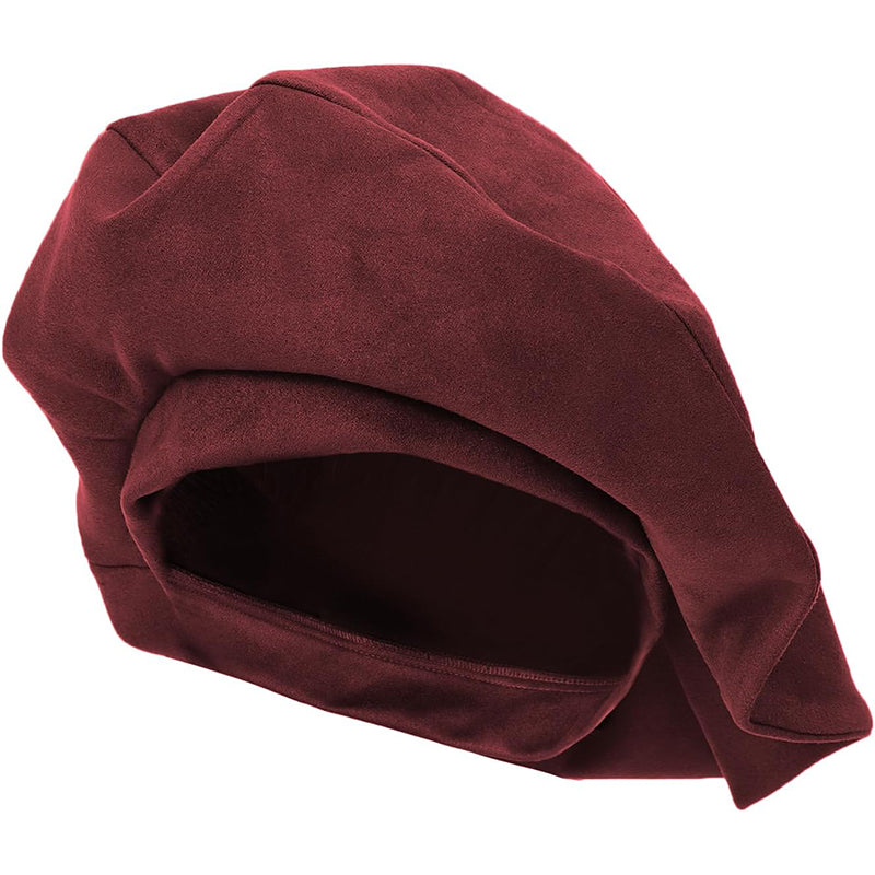 Medieval Renaissance Men Beret Tudor Hat Muffin Cap Minstrel Hat Ren Faire LARP Hat Costume Accessories