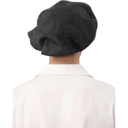 Medieval Renaissance Men Beret Tudor Hat Muffin Cap Minstrel Hat Ren Faire LARP Hat Costume Accessories