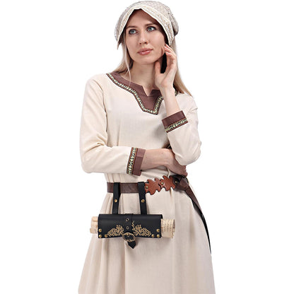 Medieval Scroll Holder Document Carrier Renaissance Steampunk Paper Scroll Case LARP Cosplay Costume Accessories