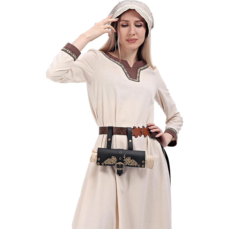 Medieval Scroll Holder Document Carrier Renaissance Steampunk Paper Scroll Case LARP Cosplay Costume Accessories