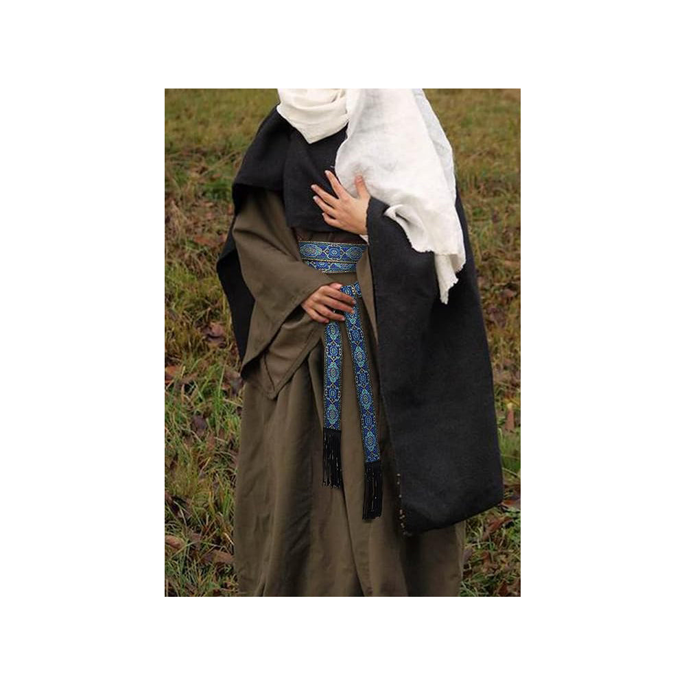 Medieval Vintage Waist Belt with Wave Trim Pirate Cosplay Costume Accessory